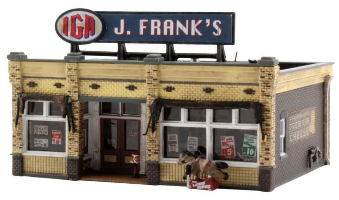 WOODLAND SCENICS N SCALE J FRANK'S GROCERY STORE BUILT & READY gauge WDS4941 NEW 
